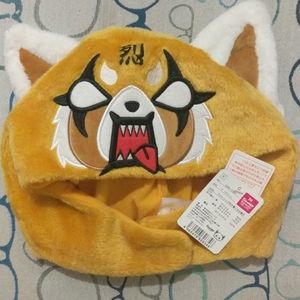Rare! Aggretsuko plush hat